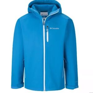 columbia men's pine flats softshell jacket